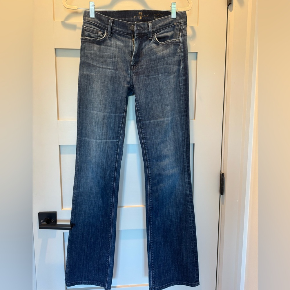 SEVEN 7 BLUE BOOT CUT JEANS